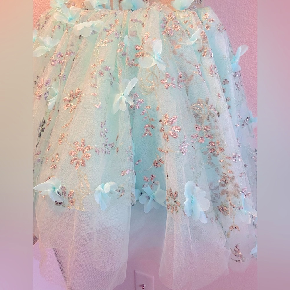 Corset Style Lace Up Back Pageant Prom Formal Quinceañera Dress Size Small - Picture 4 of 14
